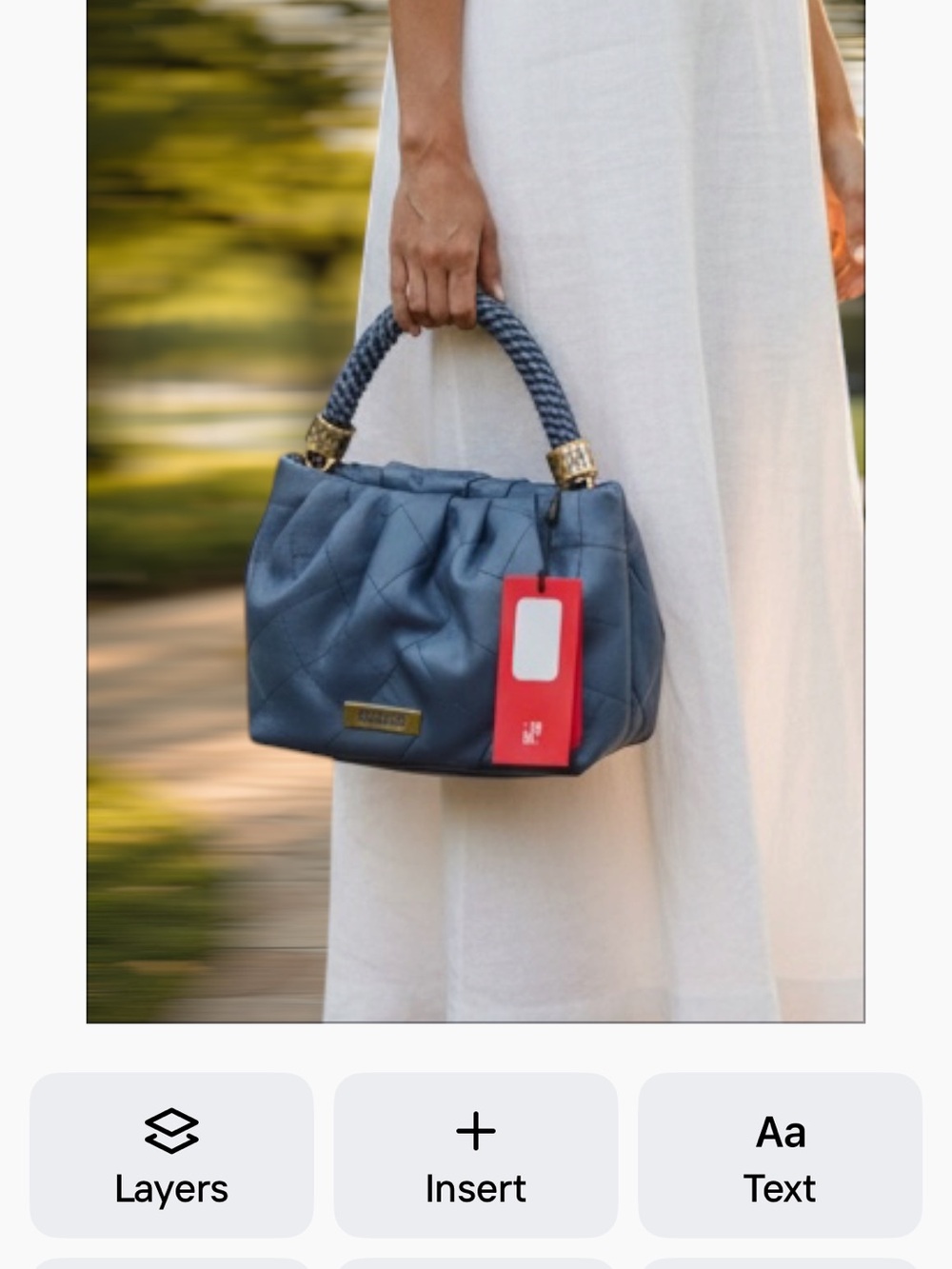 Carolina Herrera Quilted Navy Braided-Handle Shoulder Bag